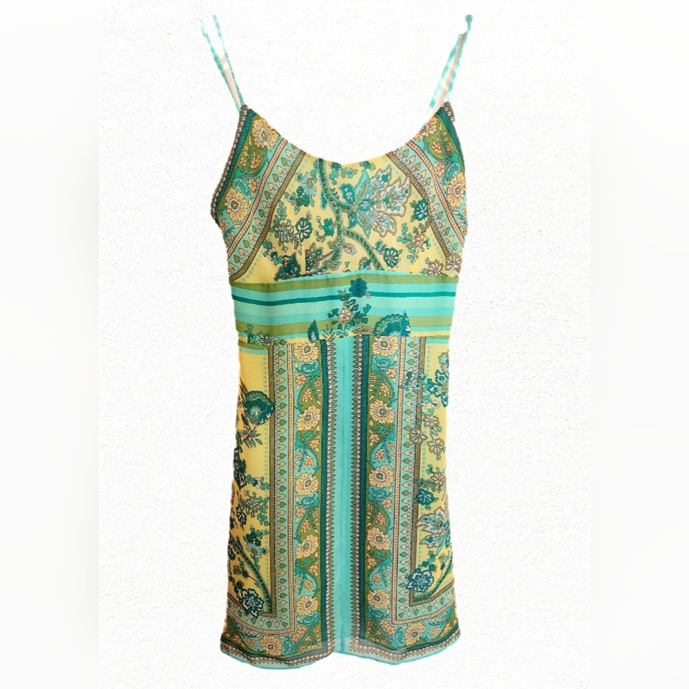 Guess Mini Dress Chiffon Paisley Size 3